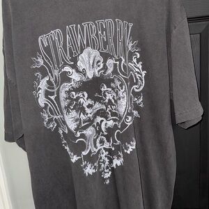 Strawberry Grey Wash T Shirt - New without Tags